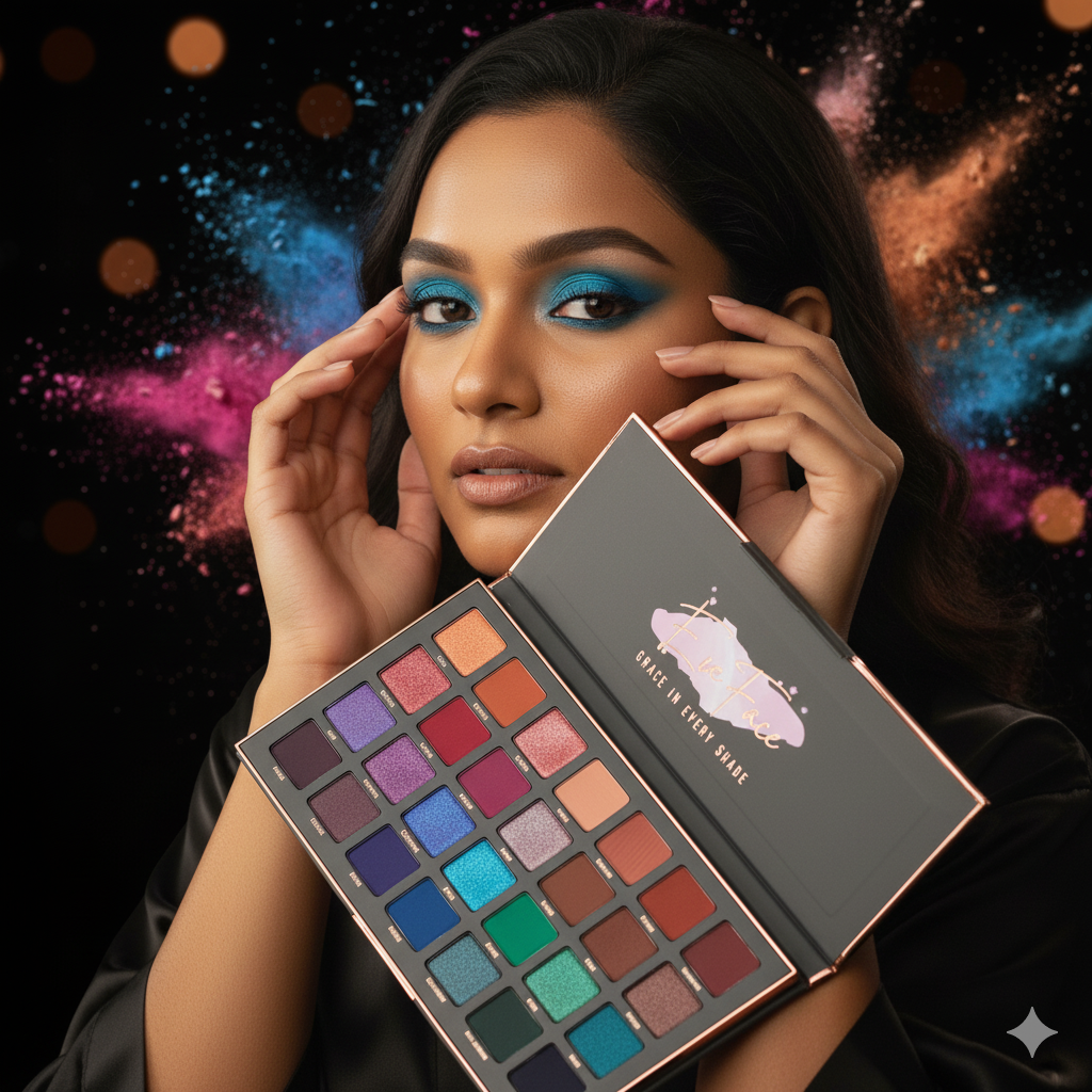 EveFace Spectrum of Grace Eyeshadow Palette: 18-Shade Pro Pigments