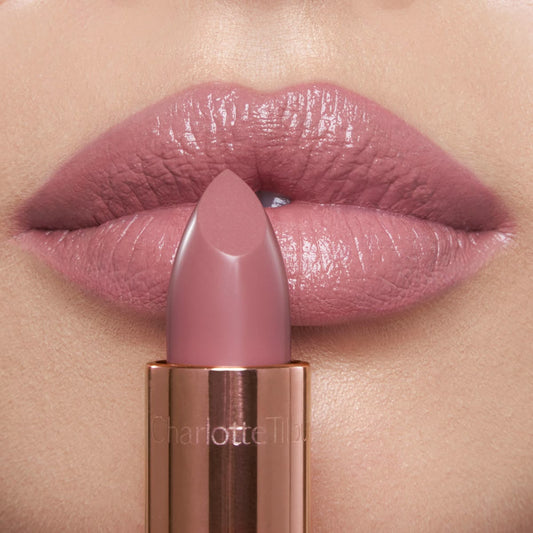 Medium Coral-pink lipstick