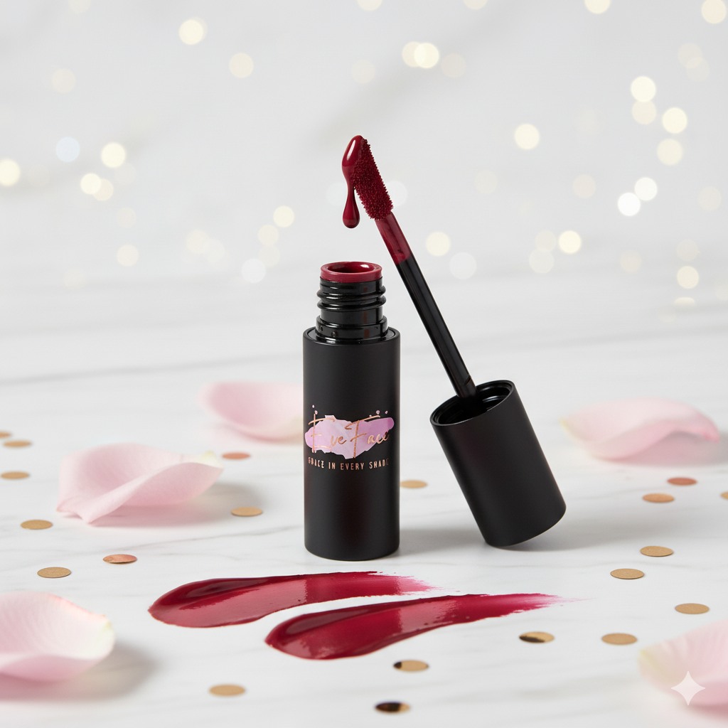 EveFace Velvet Kiss Liquid Lipstick - High Pigment & All-Day Comfort