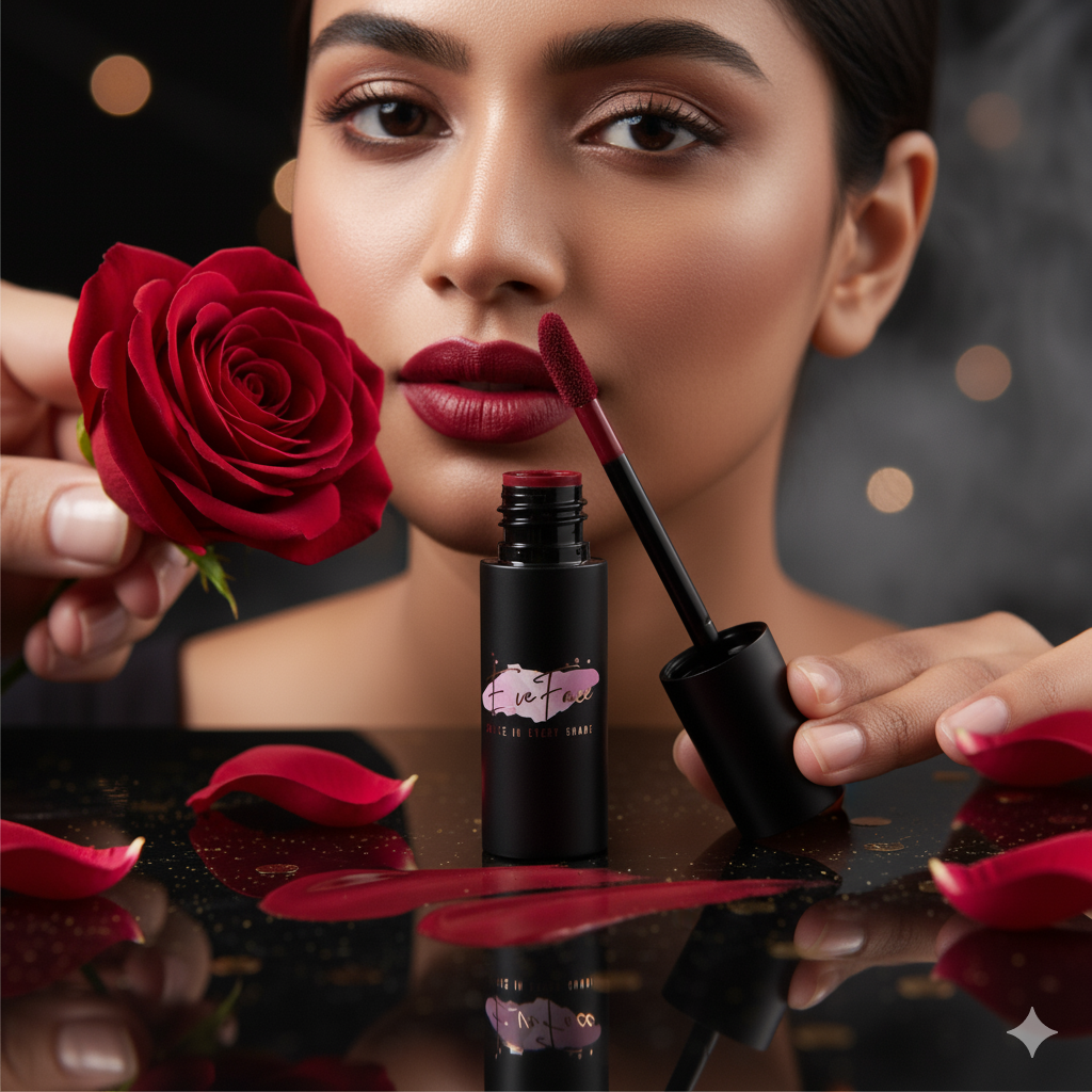 EveFace Velvet Kiss Liquid Lipstick - High Pigment & All-Day Comfort